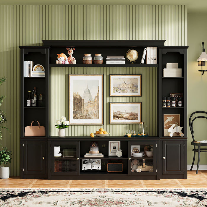 All-In-One TV Stand With Bookcase For TVs Up To 65" Hearth and Haven