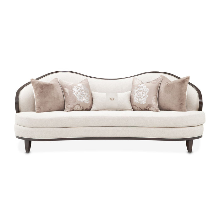 Camellia Field - Chenille Sofa - Linen / Warm Pecan