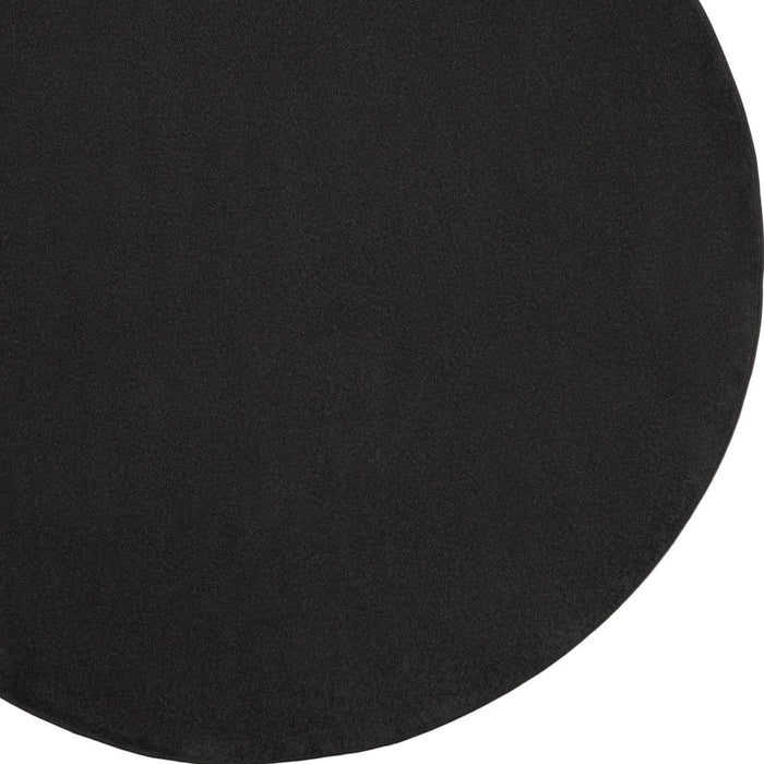 8' X 8' Round Non Skid Indoor / Outdoor Area Rug - Black