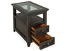 Westley Falls - Chairside End Table - Graphite Magnussen Furniture