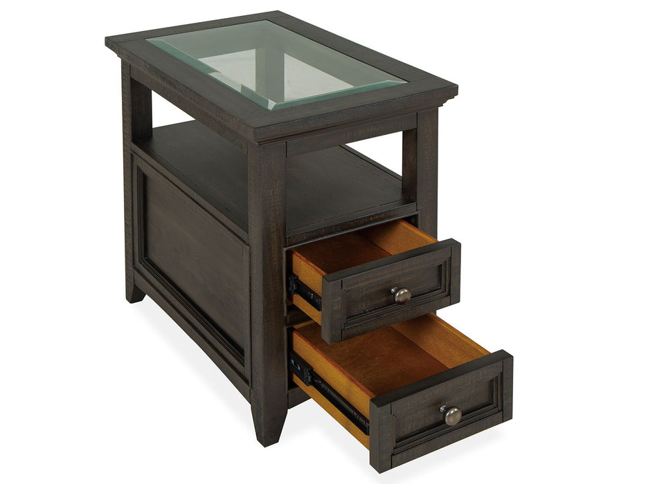 Westley Falls - Chairside End Table - Graphite Magnussen Furniture