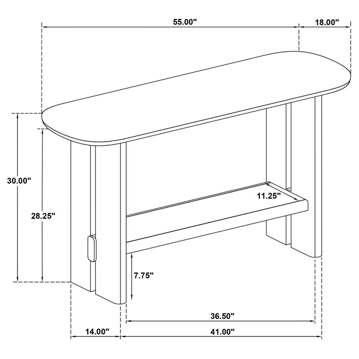 Kimpton - Table With Shelf Furniture Max