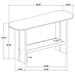 Kimpton - Table With Shelf Furniture Max