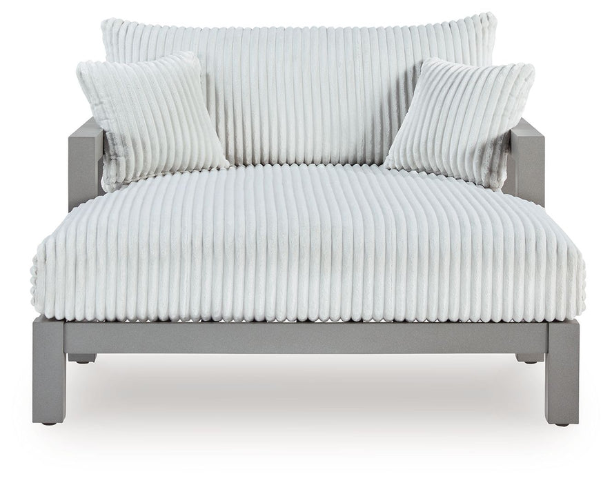 Hurley Park - Gray - Chaise Lounge With Cushion