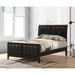 Full Panel Bed With Tufted Headboard Frame - Brown Furniture Max
