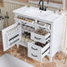 Modern Bathroom Vanity With Sink Top, Flip Drawers, Adjustable Shelf Hearth and Haven