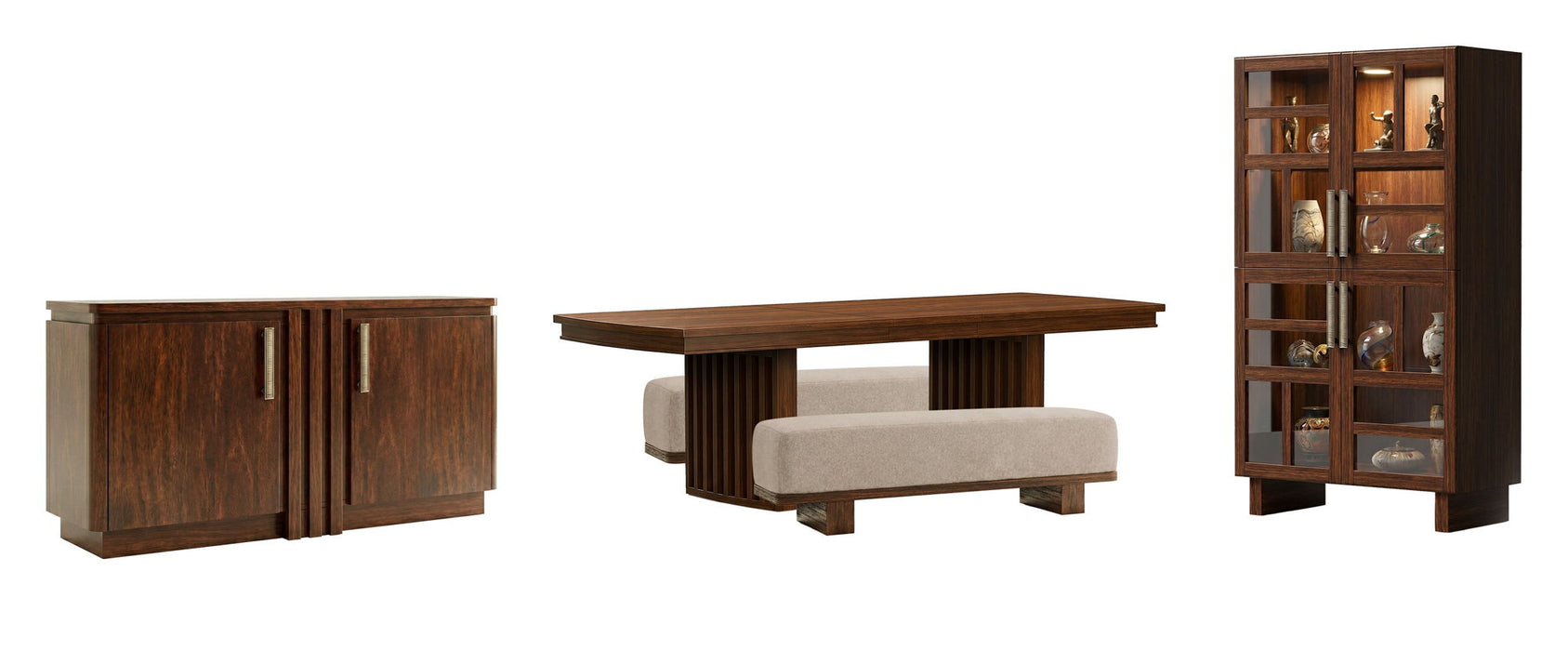 Reena - Extendable Trestle Dining Table Set Magnussen Furniture