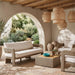 Sandbay - Olefin Water Resistant Fabric And Wicker Outdoor Patio Sofa Meridian Furniture
