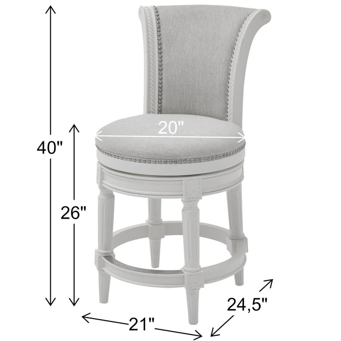 Swivel Barstool With High-Back Home Essentials