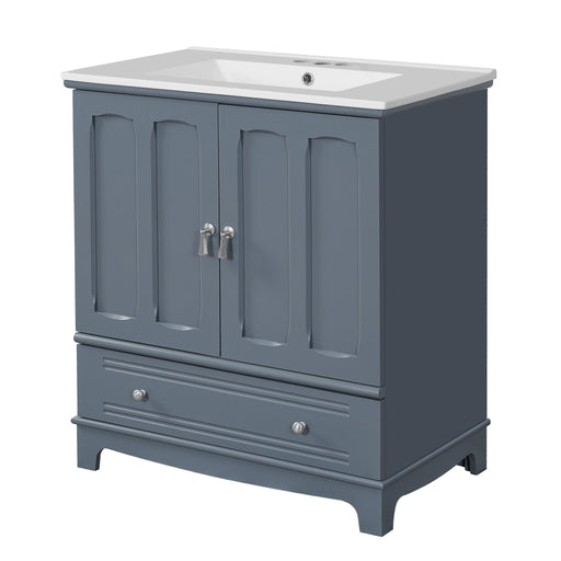Bathroom Vanity With Sink, Cabinet With Adjustable Shelf And Drawer Divider Hearth and Haven