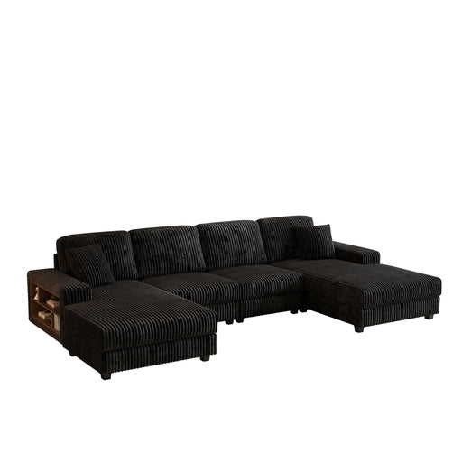 U-Shaped Convertible Sofa, 4 Seater Large Living Room Lounge Home Essentials
