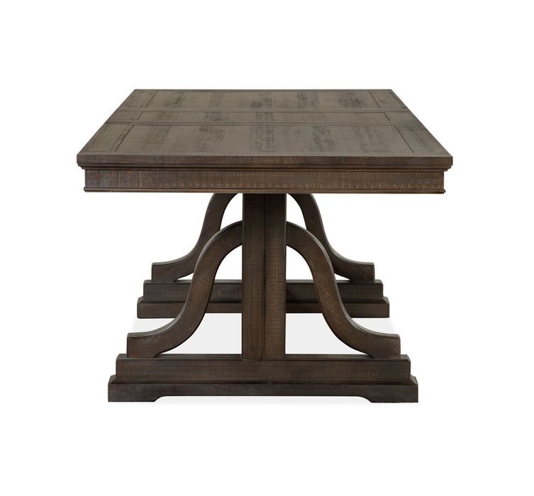 Westley Falls - Trestle Dining Table - Graphite Magnussen Furniture