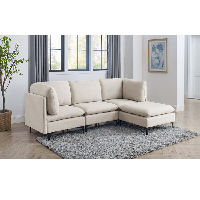 Upholstered Modular Sectional & Tall Legs Home Essentials