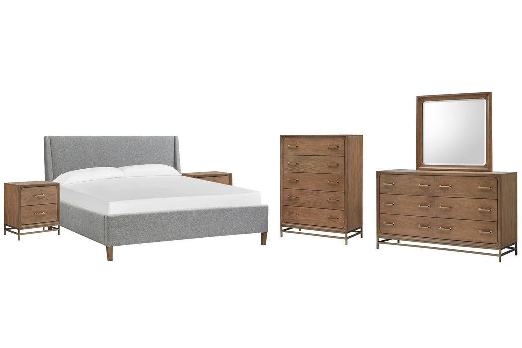 Lindon - Upholstered Island Bed Set Magnussen Furniture