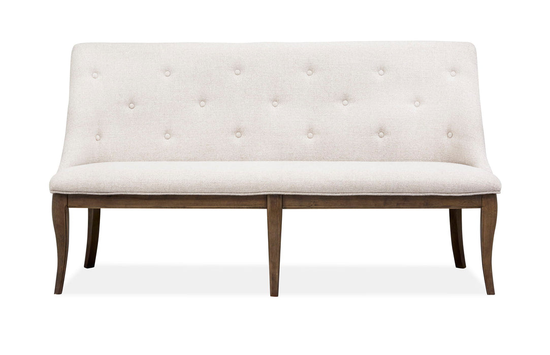Roxbury Manor - Bench With Upholstered Seat and Back - Homestead Brown Magnussen Furniture