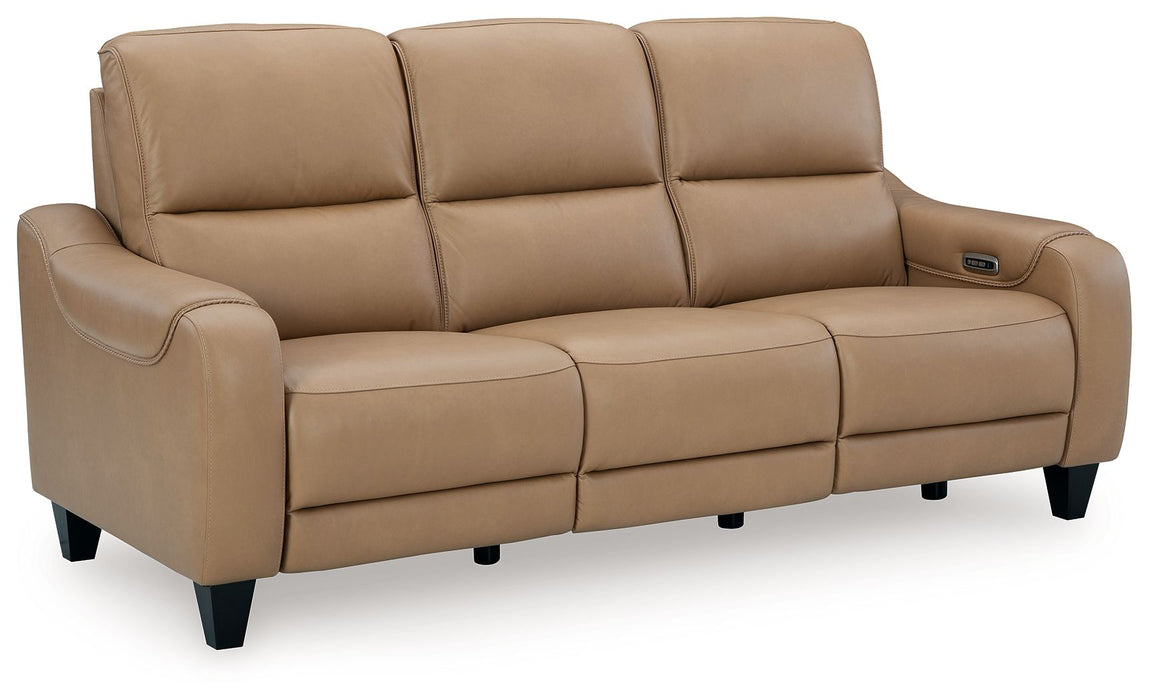 Mosswell - Power Reclining Sofa With Adj Headrest - Toffee Ashley®