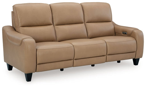 Mosswell - Power Reclining Sofa With Adj Headrest - Toffee Ashley®
