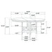 Lavon - Oval Extension Leaf Dining Table With Built In Storage - Gray Furniture Max