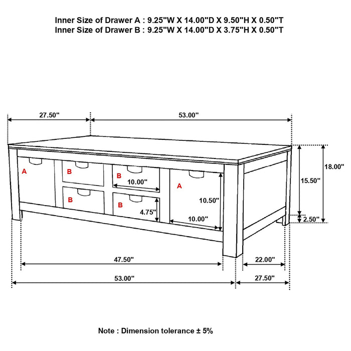 Salishan - 6 Coffee Table - Natural Furniture Max