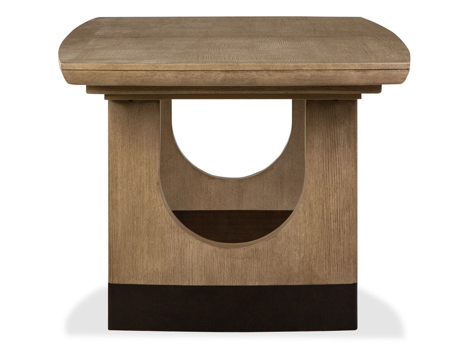Tristan - Extendable Trestle Dining Table - Swiss Coffee Magnussen Furniture