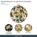 Michael Amini Lighting - Emerald Bouquet 16-Light Round Crystal Chandelier - Gold Michael Amini