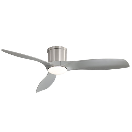Flush Mount Ceiling Fan With Dimmable LED Light, 3 Blades, Reversible DC Motor Blades For Living Room Daily Nest