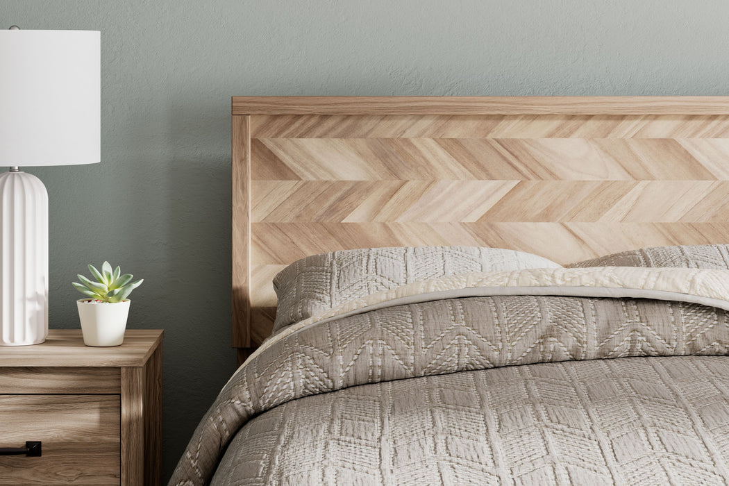 Battelle - Tan - Full Panel Headboard