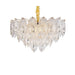 Michael Amini Lighting - Orlisse 9-Light Acrylic Chandelier - Gold Michael Amini