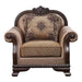 Chateau De Ville - Chair With Pillow (Same Lv01590) - Fabric & Espresso ACME