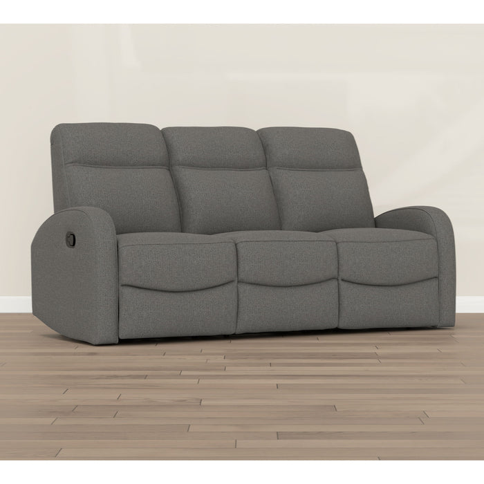 Manual Reclining Sofa With Dual Independent Recliners Emerald Home