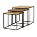 3 Piece Nesting Design Table Set - Brown Furniture Max