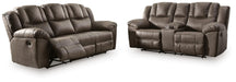 Lowilla - 2 Pc. - Reclining Sofa And Loveseat - Driftwood Signature Design by Ashley®
