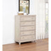 Wedner - 5 Drawer Chest - Oak Furniture Max