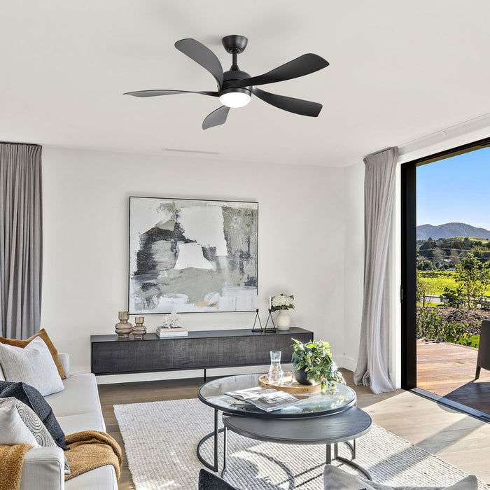 45" Ceiling Fan With DC Motor Smart App Control Quiet Reversible Operation Dimmable Lighting And Timer Daily Nest