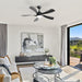 45" Ceiling Fan With DC Motor Smart App Control Quiet Reversible Operation Dimmable Lighting And Timer Daily Nest