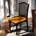 Dining Side Chairs (Set of 2) - Black / Oak Home Essentials