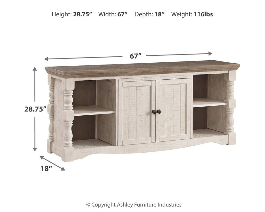 Havalance - Extra Large TV Stand - 2 Doors - Brown / Beige Signature Design by Ashley®