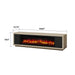 Fireplace TV Stand - Beige / Black Home Essentials