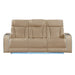 Electra - Power Reclining Sofa With Power Headrests, Drop Down Table, Reading Light, Massage, LED Lighting And USB Control Matrix Furniture Group