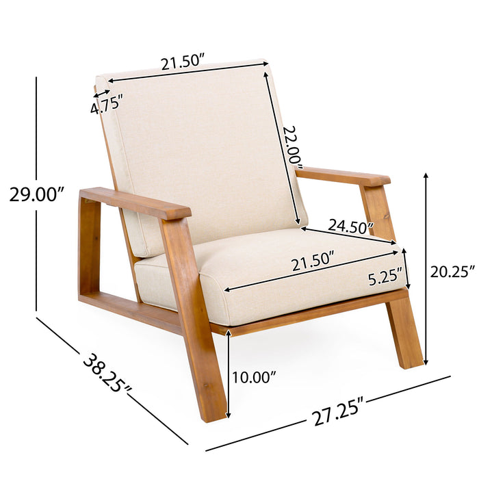 Outdoor Patio Lounge Chair (Set of 2) Noble House