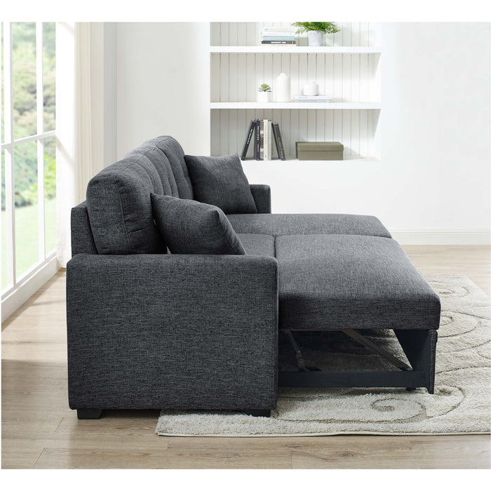 Upholstered Sectional & Pull Out Bed And Chaise Storage Home Essentials