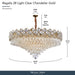 Michael Amini Lighting - Regalia 28-Light Crystal Chandelier - Gold Michael Amini