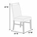 Dining Chairs With Handle Upper Backrest (Set of 2) - Charcoal Home Essentials