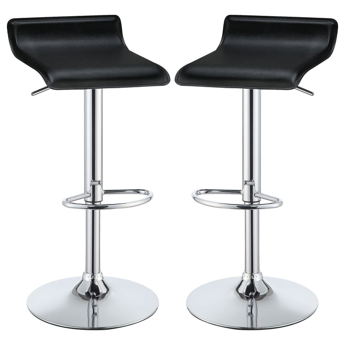 Backless Bar Stool With Adjustable Height - Black Furniture Max