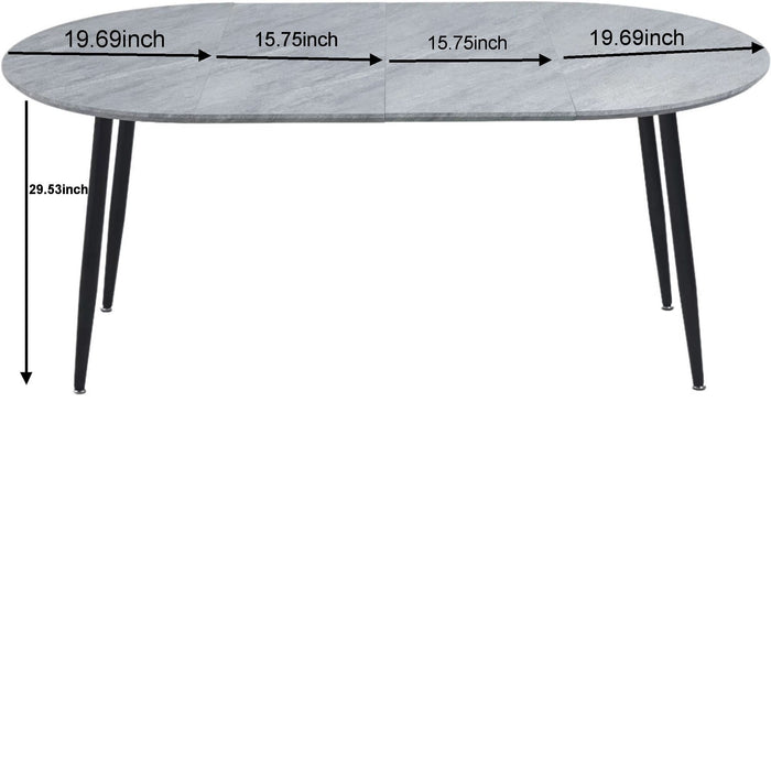 Extensible Table, Dining Table, Office Table, Coffee Table Metal Leg