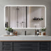 Wall Mounted Bathroom Full Length Makeup Mirror With 3 Color Lighting - Clear Daily Nest