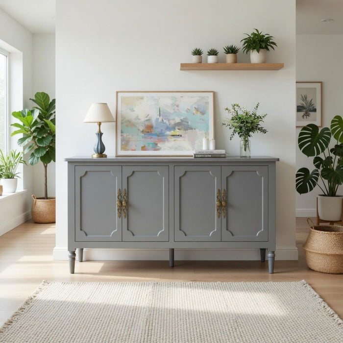 Vintage Buffet Cabinet With Adjustable Shelves Home Essentials