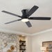 Mordern Flush Mount Ceiling Fan With Light And Remote Control Daily Nest