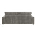 Tavia - Reversible Sectional Sofa With 6 Pillows - Gray Corduroy ACME