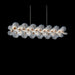 Michael Amini Lighting - Brisa 50" Rectangular LED Chandelier - Ocean Blue / Bronze Michael Amini